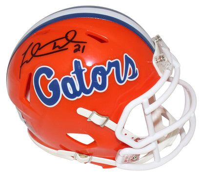 Fred Taylor Florida Gators Autographed Orange Mini Helmet BAS