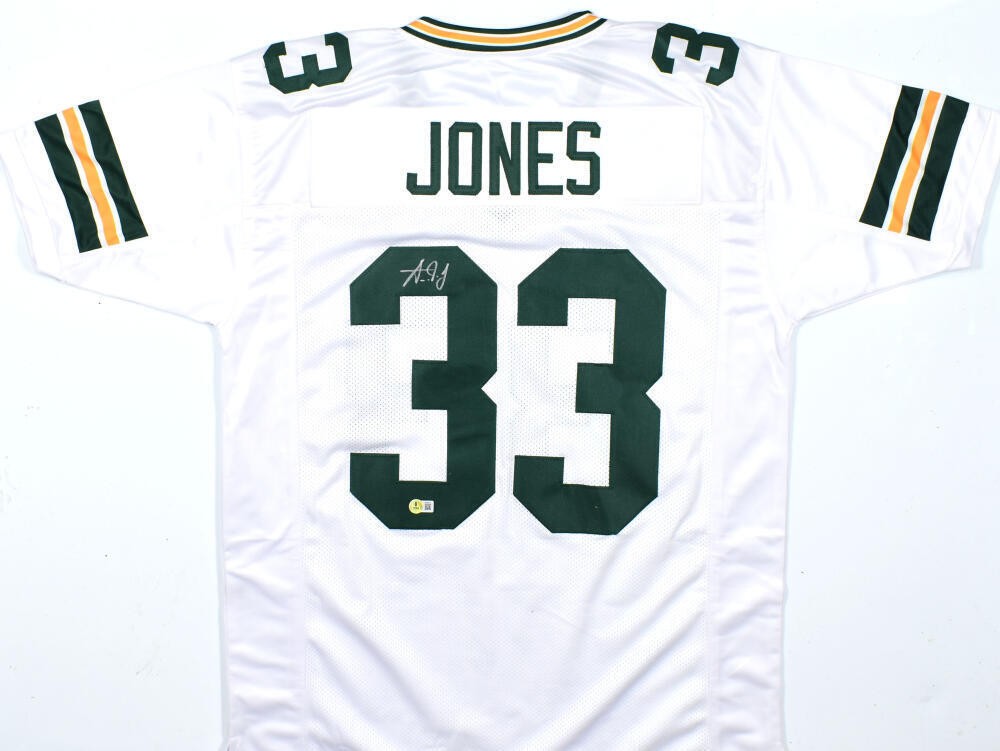 Aaron Jones Autographed White Custom Jersey