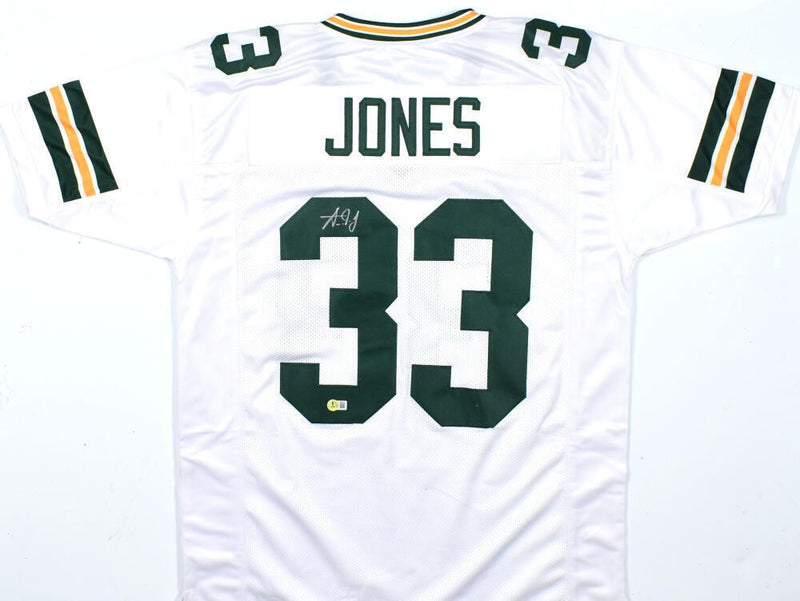 Aaron Jones Autographed White Custom Jersey