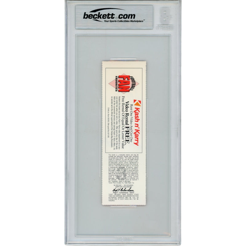 John Lynch Signed Tampa Bay Buccaneers NFL Debut Ticket Stub BAS Slabbed