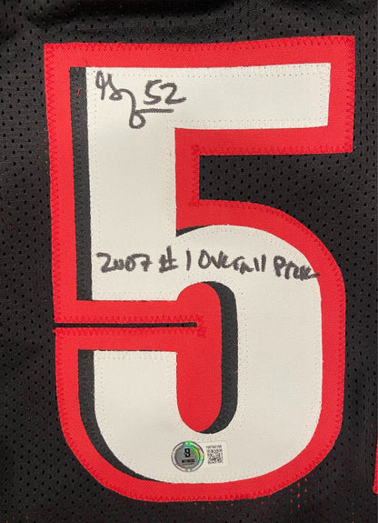 Greg Oden Signed Portland Custom Basketball Jersey (#1 Pick Inscription)