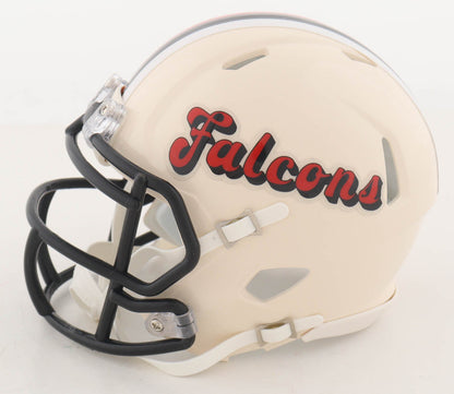 Eric Metcalf Autographed Atlanta Falcons Retro Mini Helmet