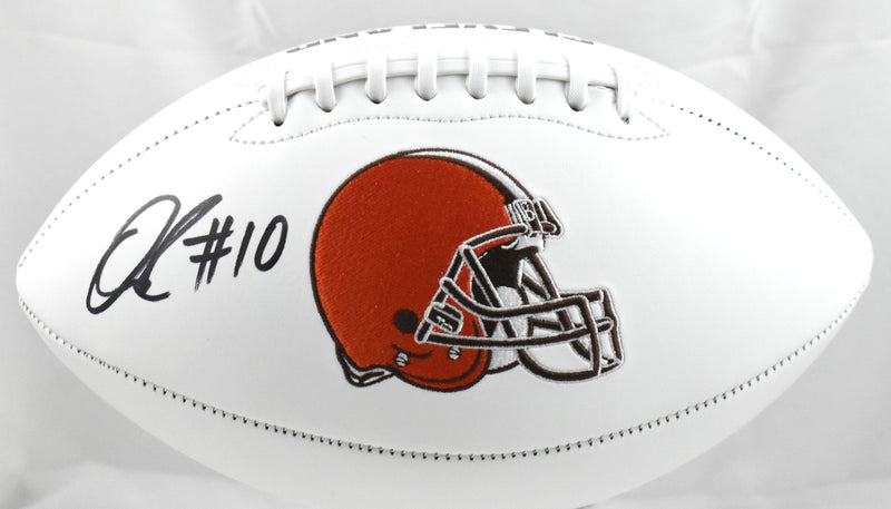 Quinshon Judkins Autographed Cleveland Browns Logo Football