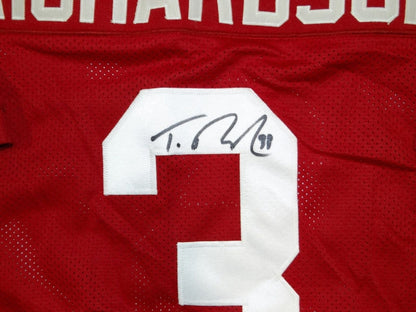 Trent Richardson Autographed Maroon College Style Jersey