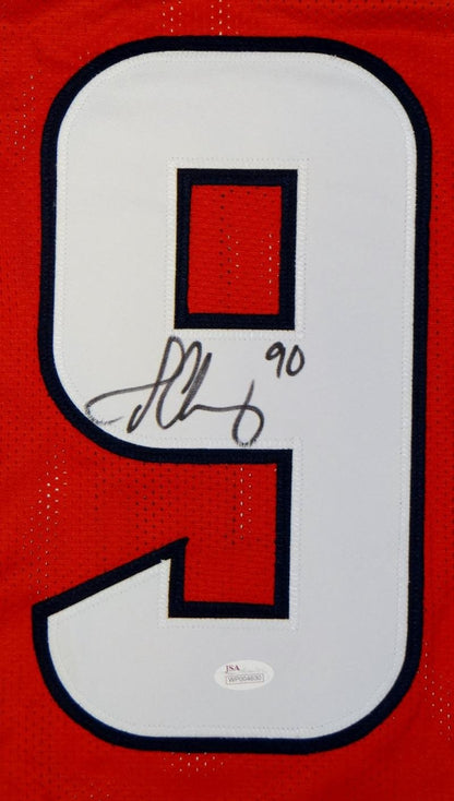 Jadeveon Clowney Autographed Red Custom Jersey