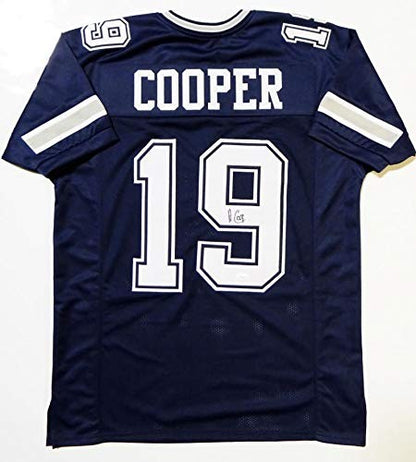 Amari Cooper Autographed Blue Custom Pro Style Jersey