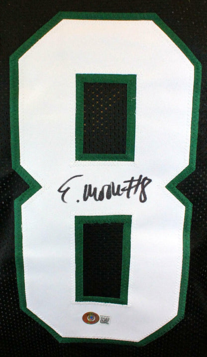 Elijah Moore Autographed Black Custom Football Jersey