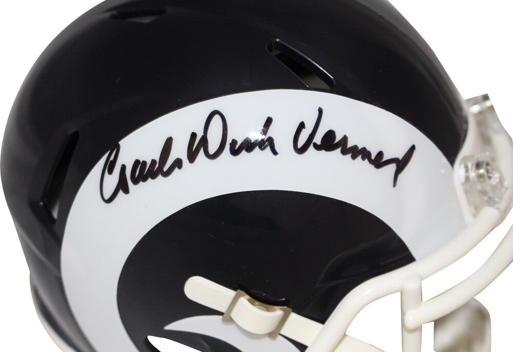 Dick Vermeil Signed St. Louis Rams Speed Throwback Mini Helmet (HOF)