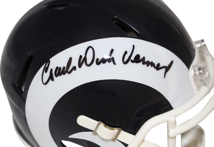 Dick Vermeil Signed St. Louis Rams Speed Throwback Mini Helmet (HOF)