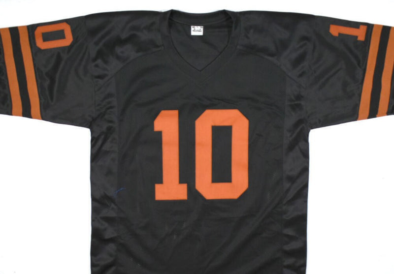 Vince Young Signed Black Texas College Style Custom Jersey