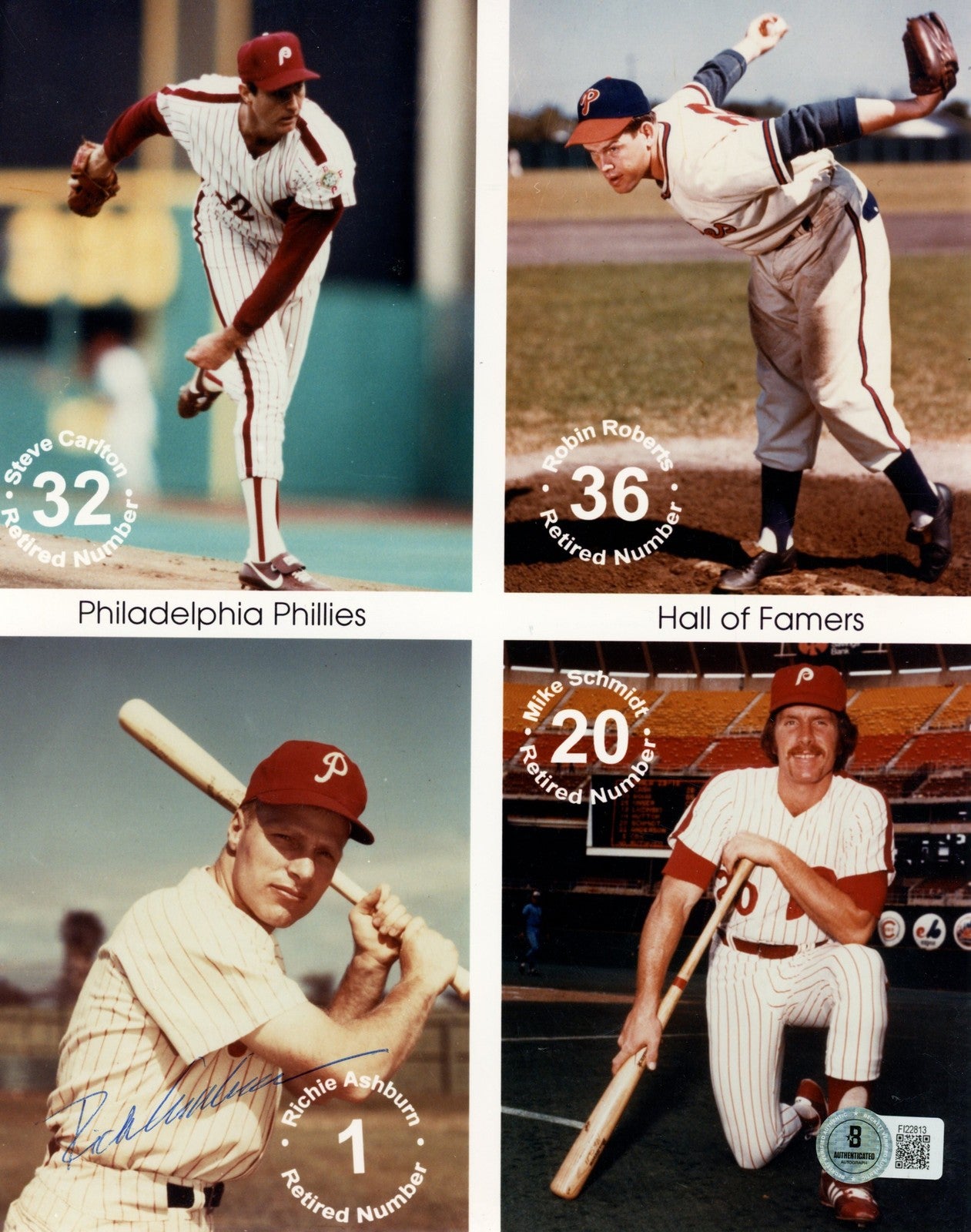 Rich Ashburn Signed Philadelphia Phillies 8x10 Photo
