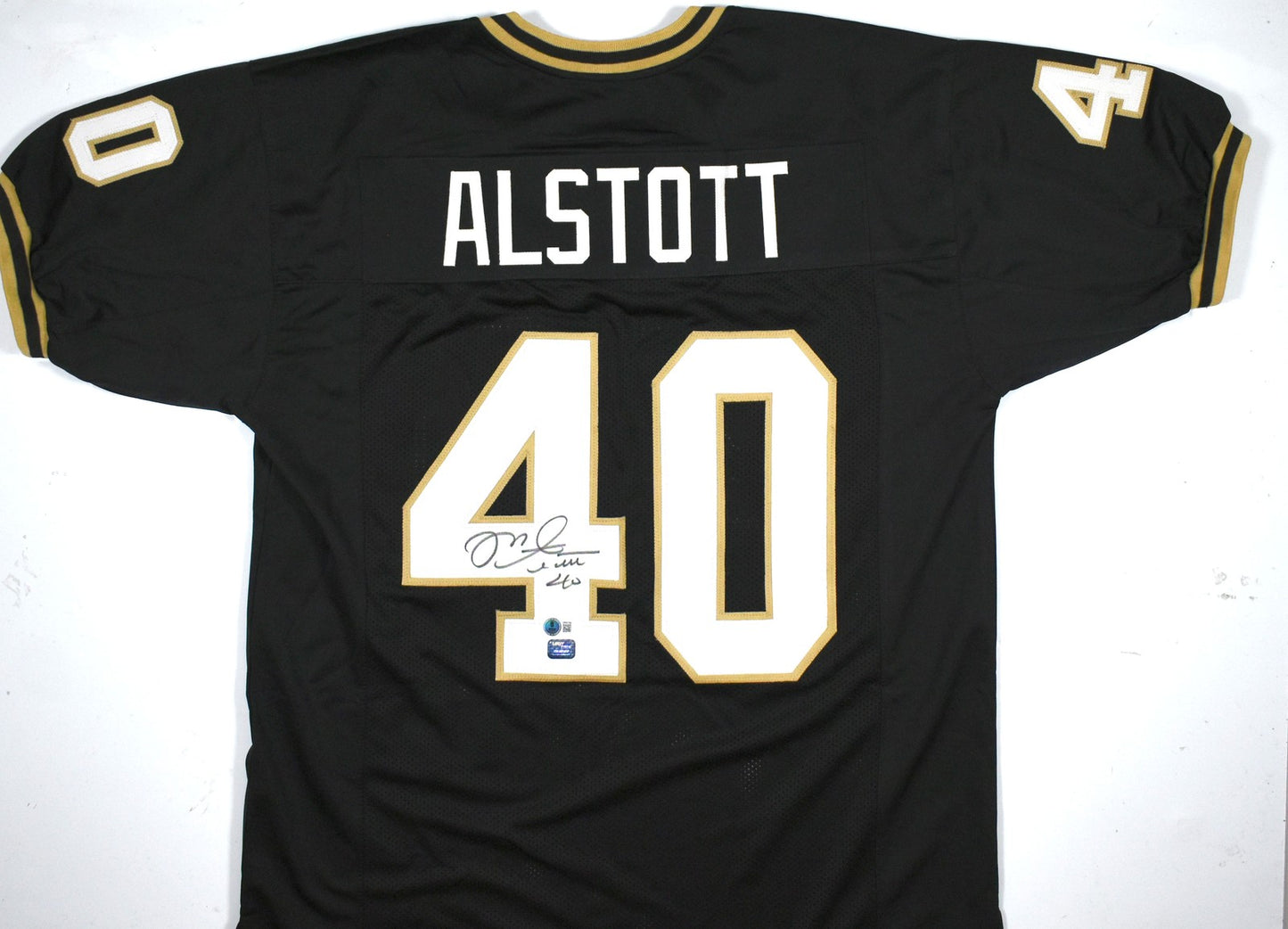 Mike Alstott Autographed Purdue Boilermakers Custom Black Jersey