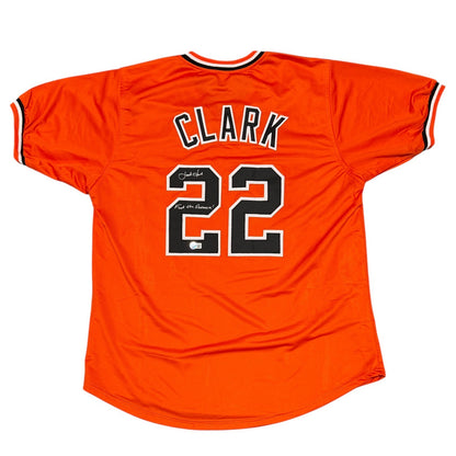 Jack Clark Signed San Francisco Giants Custom Jersey - F**k the Dodgers
