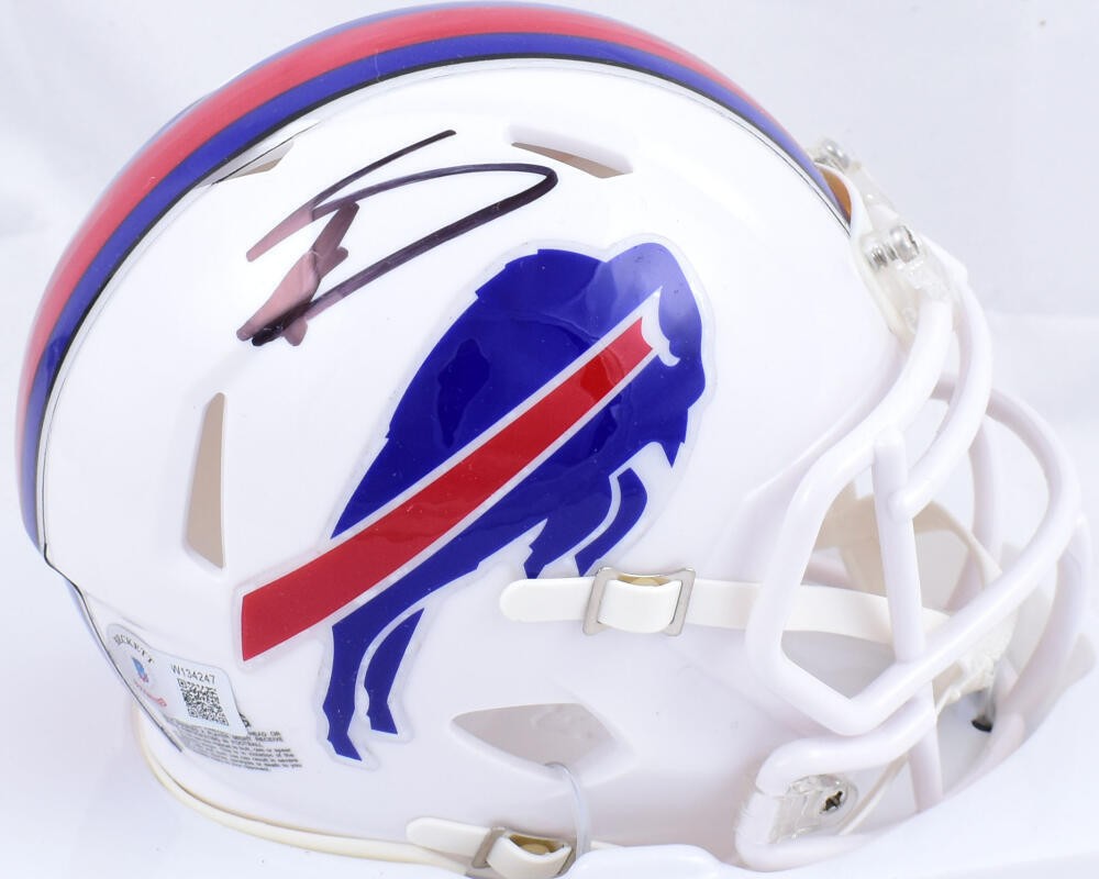 Stefon Diggs Signed Buffalo Bills Speed Mini Helmet - Black
