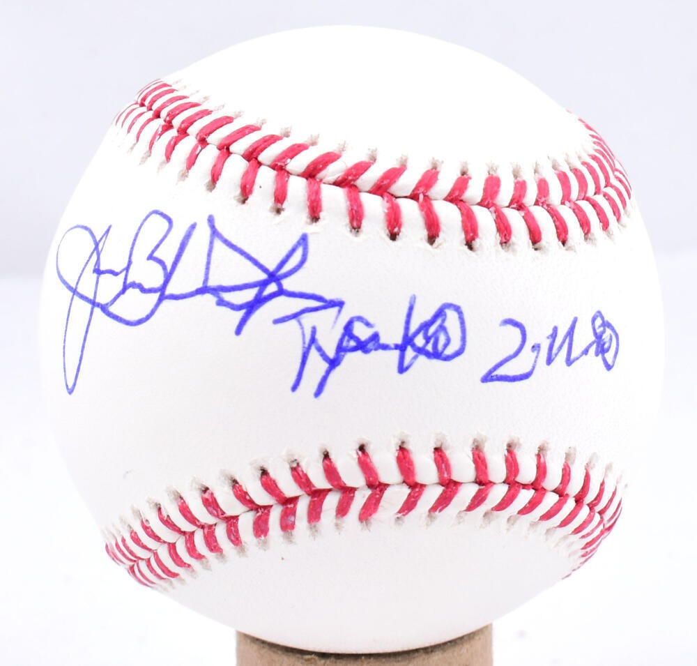 Buster Douglas Autographed MLB Baseball (Tyson KO Inscription)