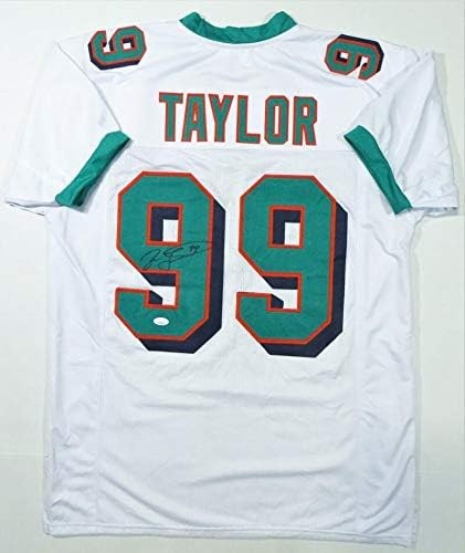 Jason Taylor Autographed White Custom Football Jersey