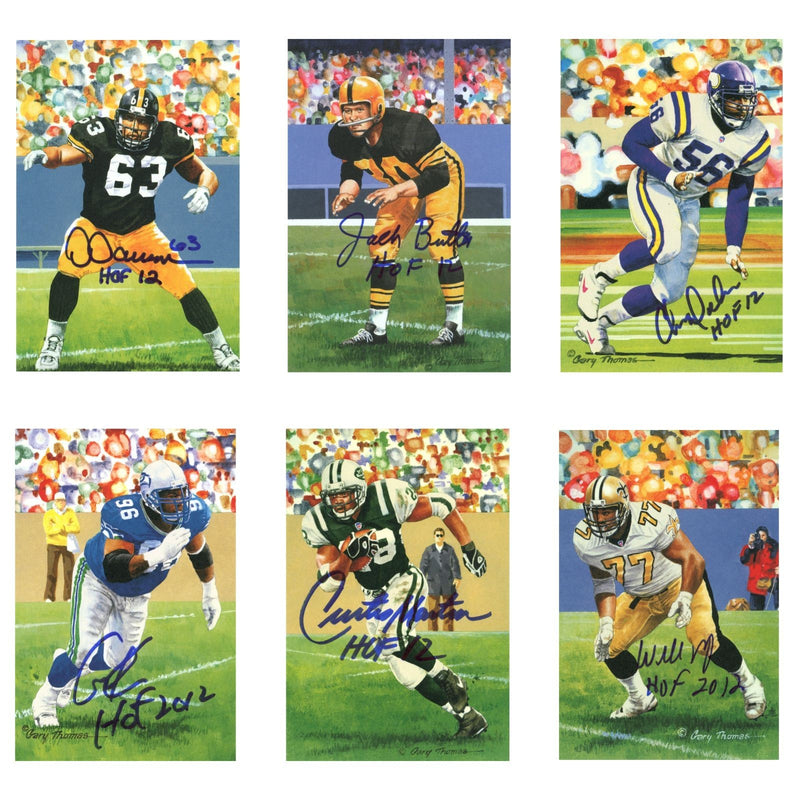 2012 Hall of Fame Multi-Signed Goal Line Art Card Set