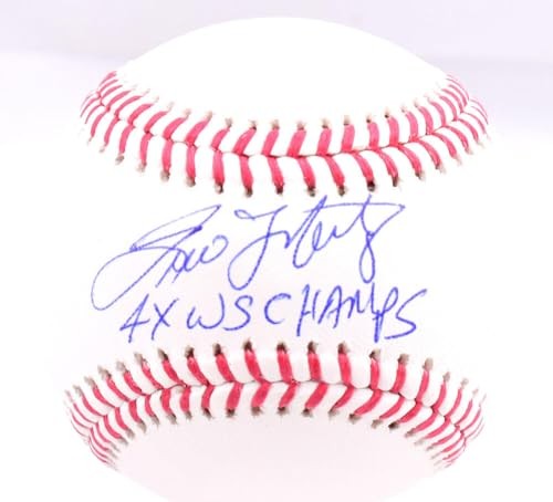 Tino Martinez Autographed Rawlings Official MLB Baseball "4x WS Champs"