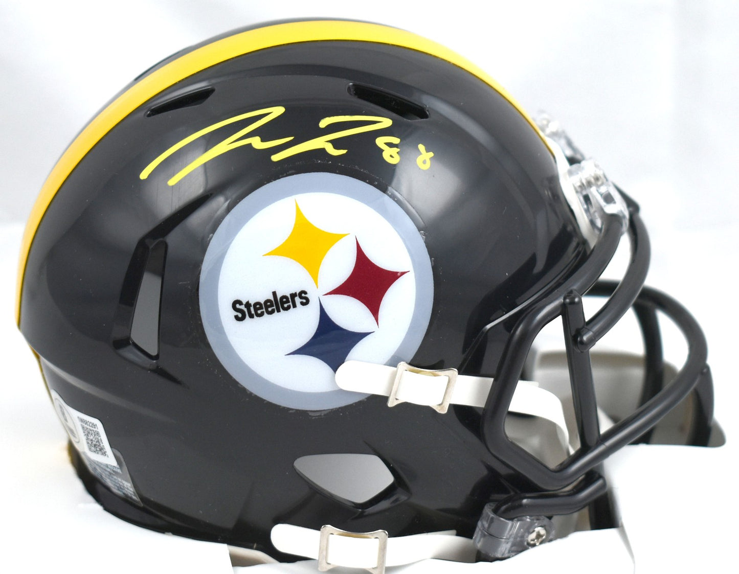 Pat Freiermuth Signed Pittsburgh Steelers Yellow Speed Mini Helmet