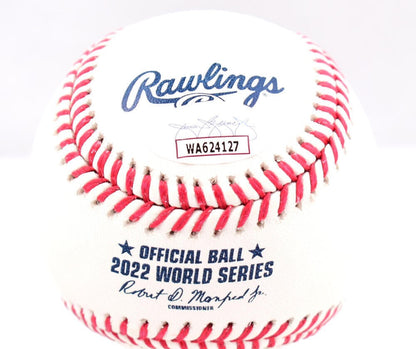 Chas McCormick Signed 2022 World Series Baseball (WS Champs)