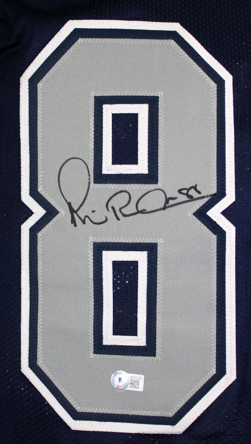 Michael Irvin Autographed Blue and Grey Custom Jersey