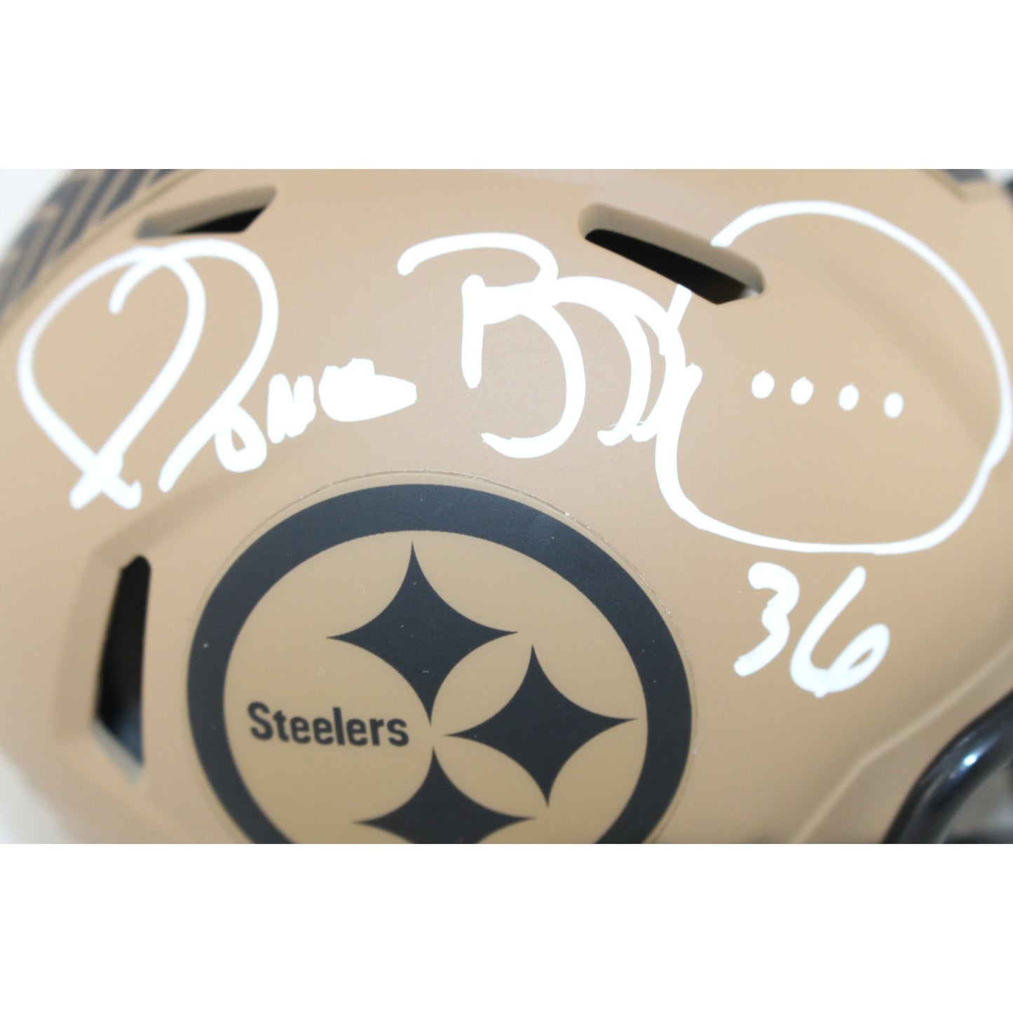Jerome Bettis Signed Pittsburgh Steelers 2023 Salute to Service Mini Helmet