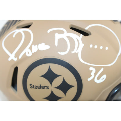 Jerome Bettis Signed Pittsburgh Steelers 2023 Salute to Service Mini Helmet