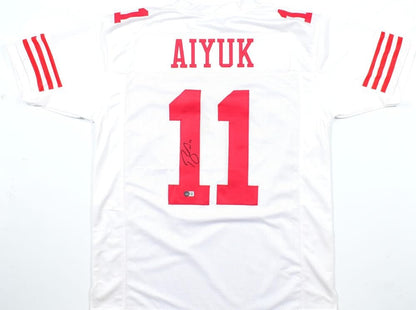 Brandon Aiyuk Autographed San Francisco 49ers White Custom Jersey