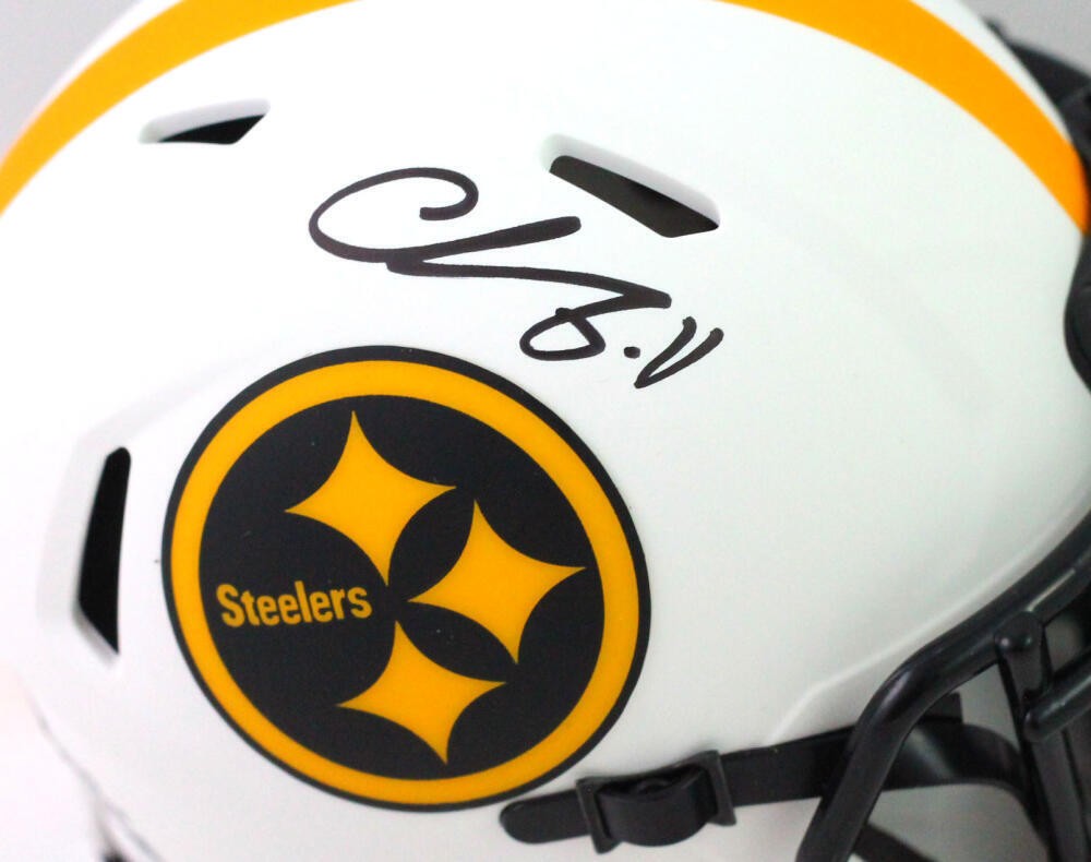 Chase Claypool Signed Pittsburgh Steelers Lunar Mini Helmet