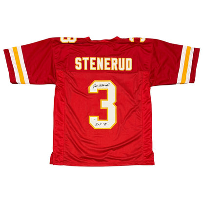 Jan Stenerud Signed Kansas City Chiefs Custom Jersey (HOF 91)