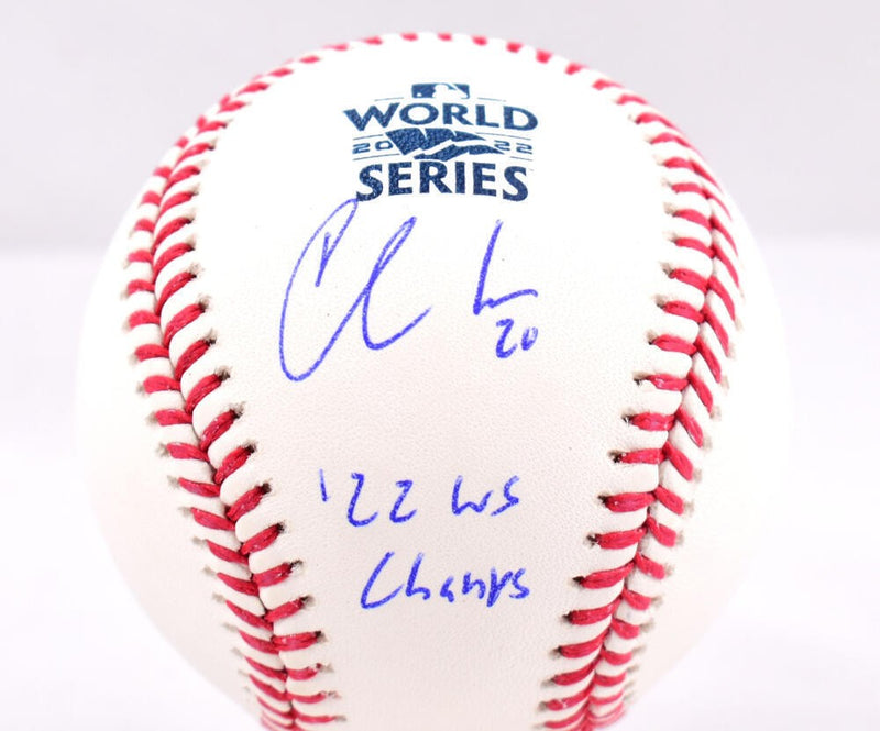 Chas McCormick Signed 2022 World Series Baseball (WS Champs)