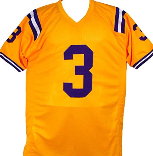 Odell Beckham Signed Yellow Custom College Style Jersey