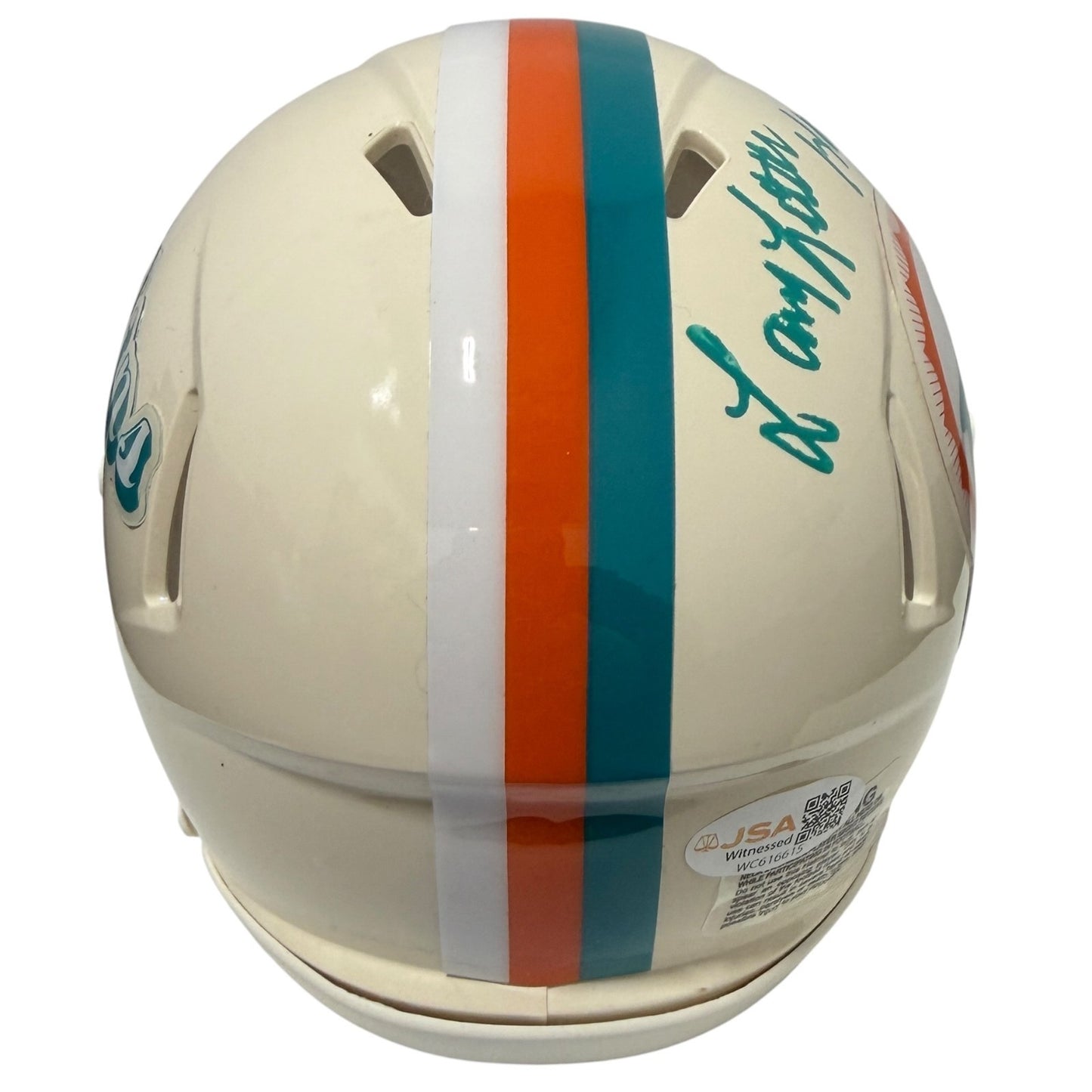 Larry Little Signed Miami Dolphins Retro Mini Helmet (JSA)