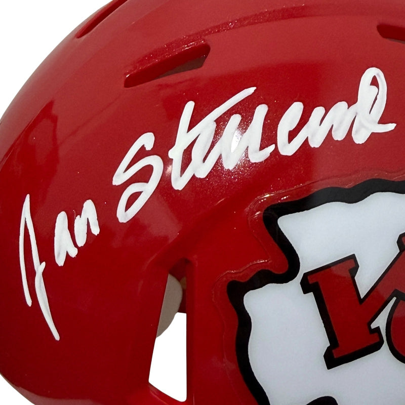 Jan Stenerud Signed Speed Mini Helmet Kansas City Chiefs (HOF 91) JSA