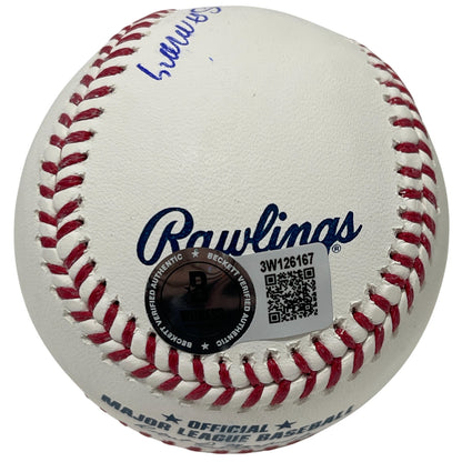 Sammy Sosa Autographed MLB Baseball w/ "Slammin Sammy" Inscription BAS Witnessed