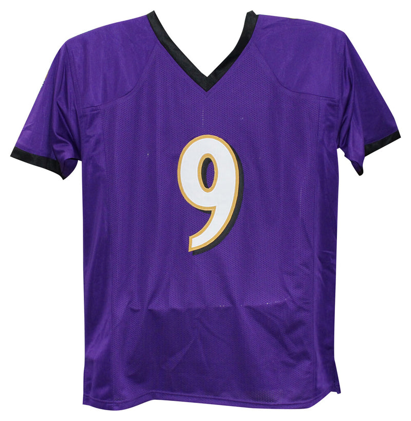 Justin Tucker Autographed Baltimore Ravens Custom Football Jersey