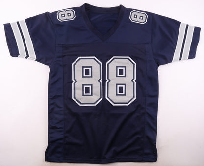 Drew Pearson Autographed Dallas Cowboys Dark Blue Custom Jersey