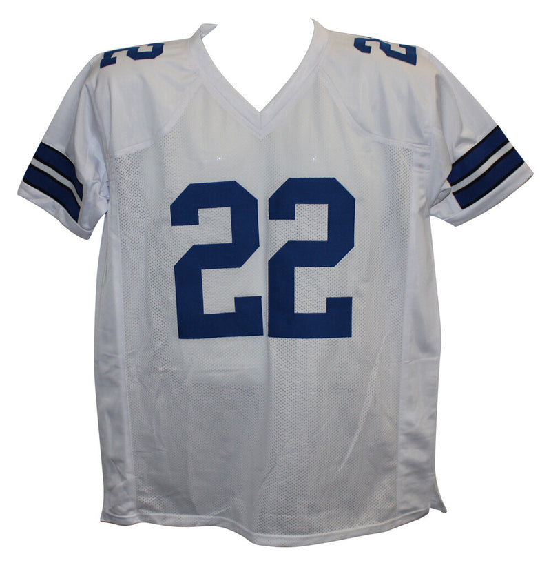 Emmitt Smith Autographed Dallas Cowboys Custom Jersey (Beckett)