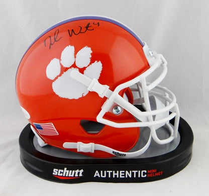 Deshaun Watson Autographed Clemson Tigers Black Schutt Mini Helmet
