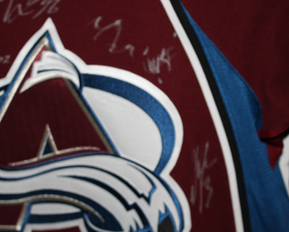 Colorado Avalanche Team Signed Stanley Cup Reebok Jersey (20 Sigs)