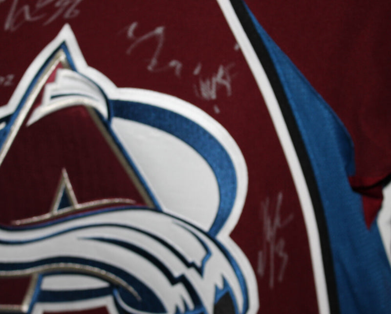 Colorado Avalanche Team Signed Stanley Cup Reebok Jersey (20 Sigs)