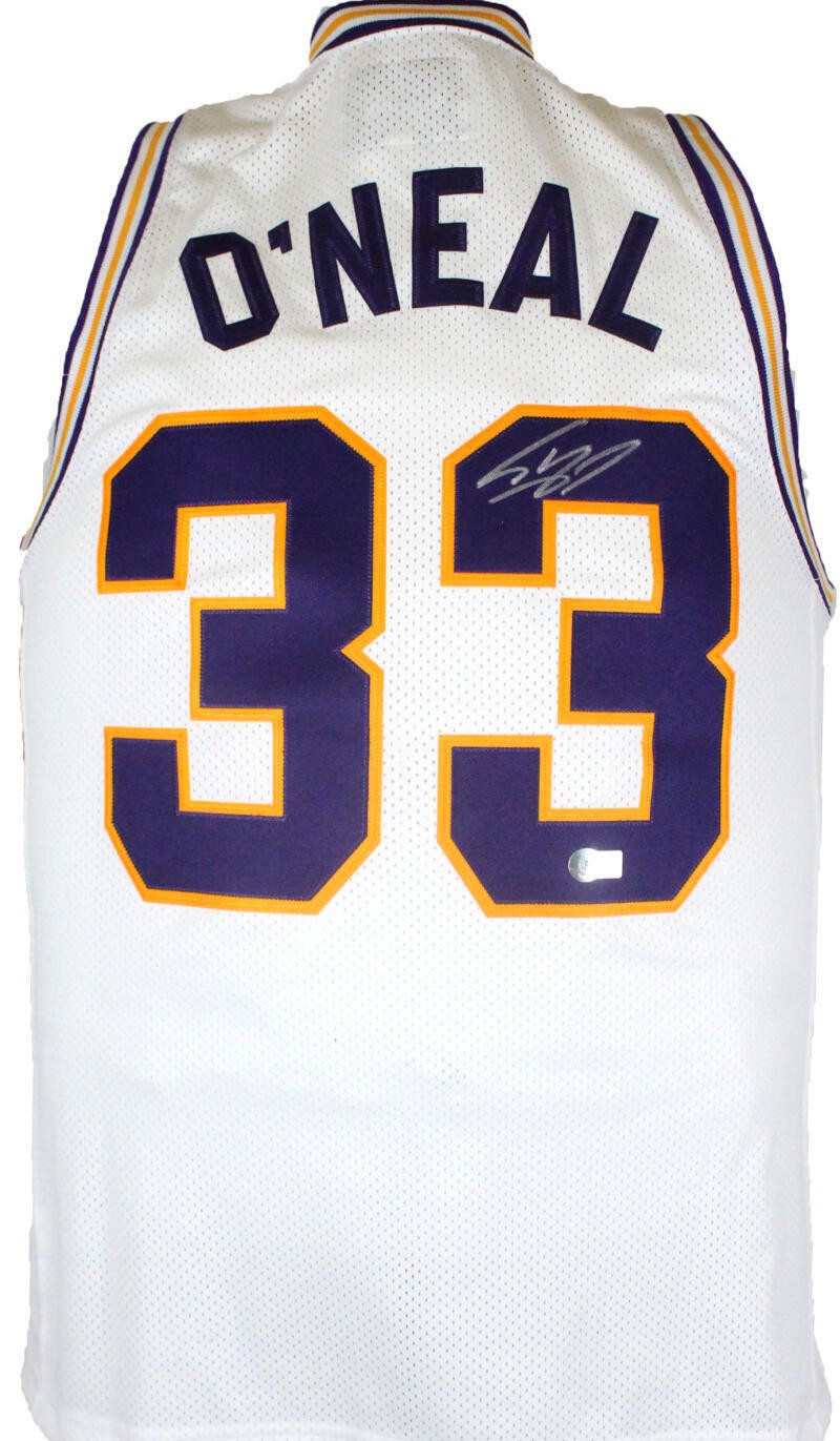 Shaquille O'Neal Signed LSU Tigers White Retro Jersey