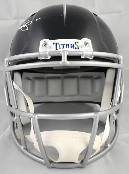 A.J. Brown Autographed Tennessee Titans Full Size Speed Helmet