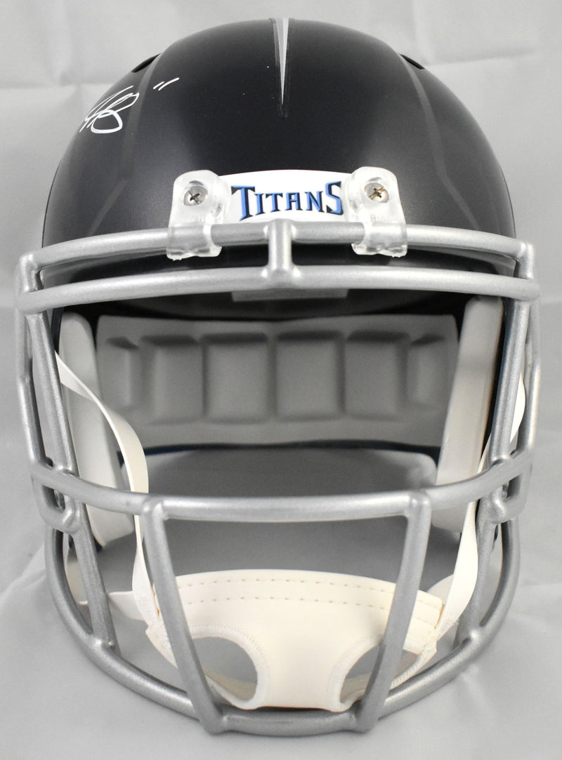 A.J. Brown Autographed Tennessee Titans Full Size Speed Helmet