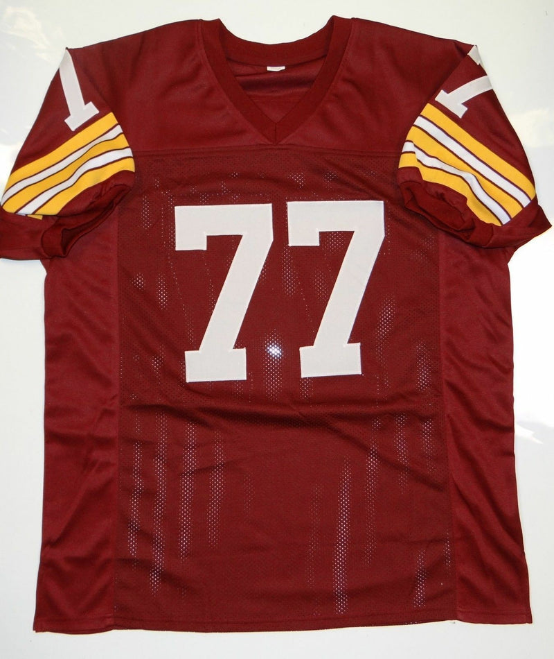 Bill Brundige Signed Washington Maroon Custom Jersey