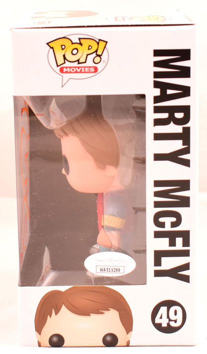 Michael J. Fox Signed Marty McFly Back to the Future Funko Pop #49