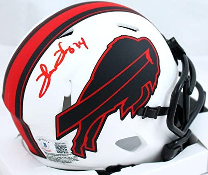 Thurman Thomas Signed Buffalo Bills Lunar Speed Mini Helmet