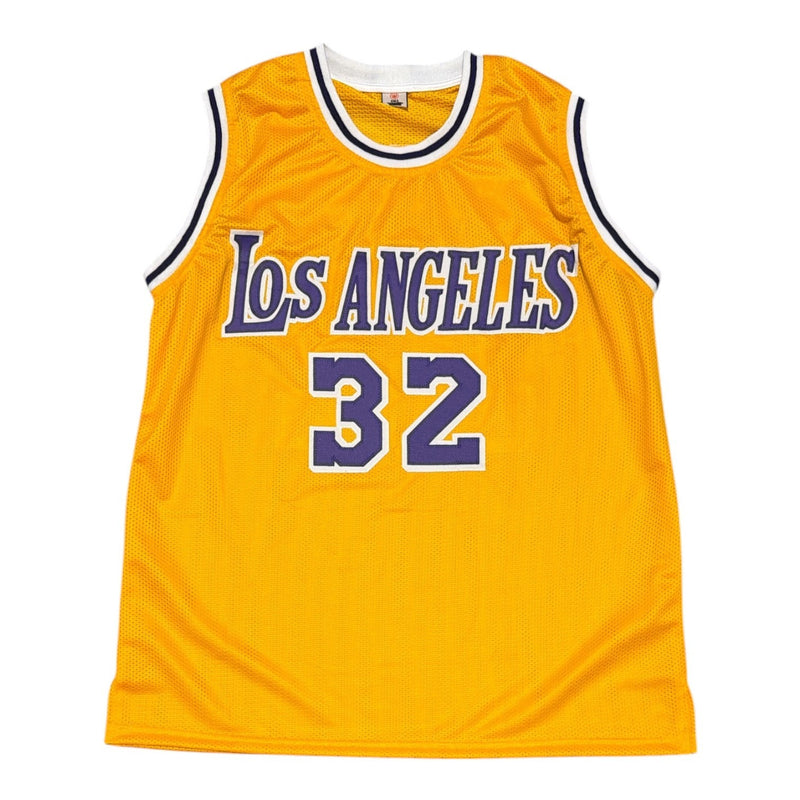 Magic Johnson Autographed Los Angeles Lakers Custom Jersey