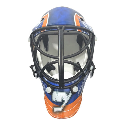 Billy Smith Signed New York Islanders Mini Goalie Mask - 4x Cup