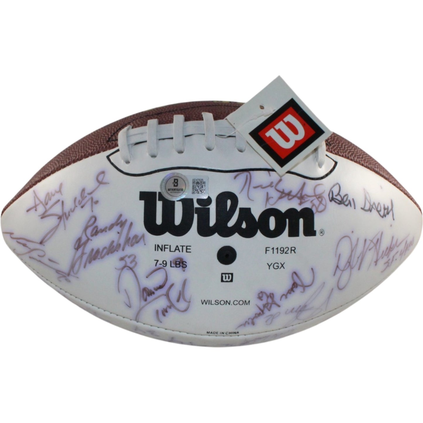 Joe Montana & John Elway Multi-Signed Wilson Logo Football (34 Sigs)